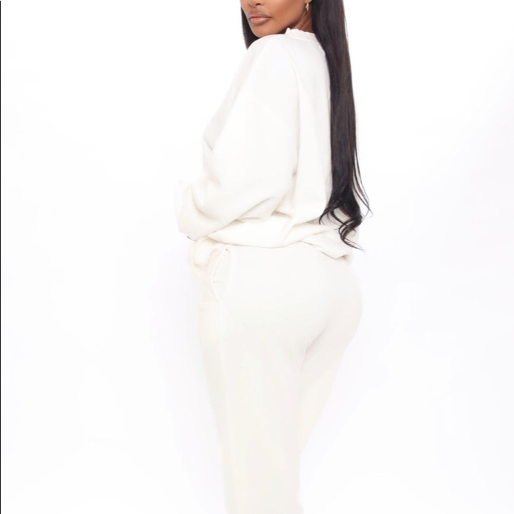 BRAND NEW White Sweat Pant Set